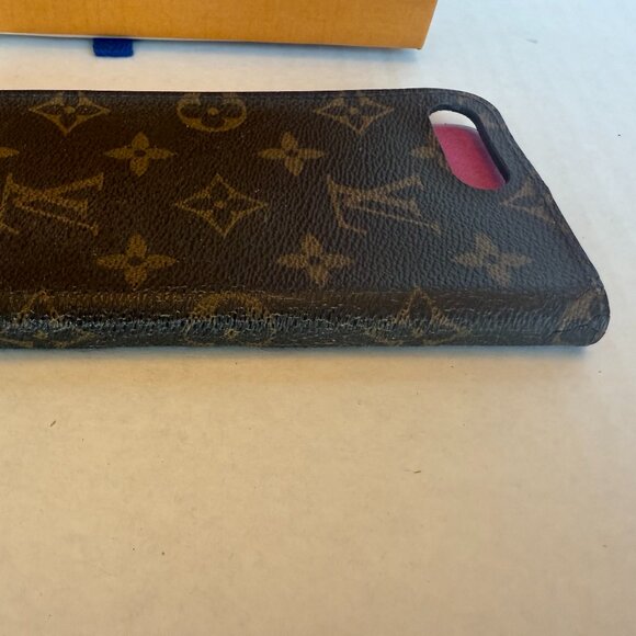 Authentic Louis Vuitton Monogram iPhone 7/8 Phone Case Brown Pink M63401 - Picture 6 of 7